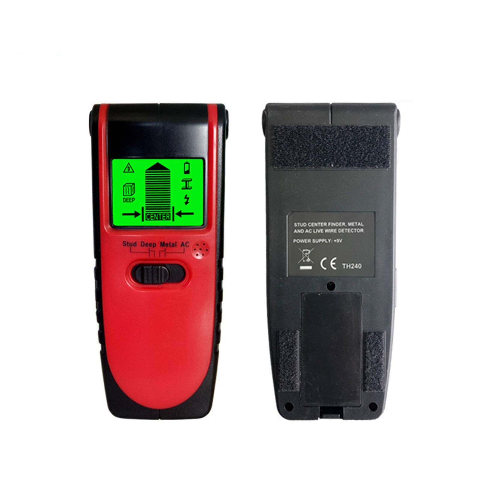 Detector de Cable 3 en 1-TH240-Detector de Metales Industrial Escáner de Pared Buscador Central de Pernos Sensor Escáner de Metales de Madera Detector Pantalla LCD Buscador de Pernos