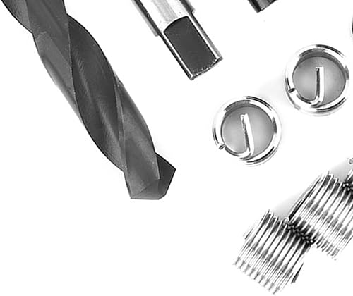 Miniatura 7 de Kit de reparación de roscas M16x1.5, kit de reparación de roscas de rosca, kit de reparación de roscas de rosca hembra de acero inoxidable, kit