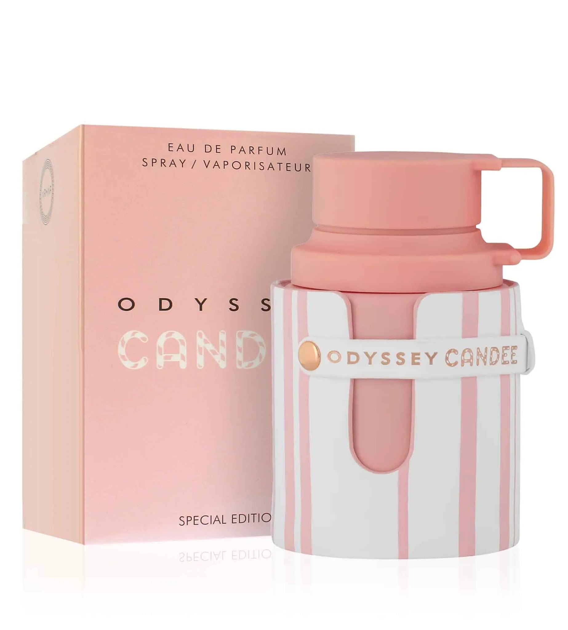 Odyssey Candee Special Edition Eau de Parfum Spray Pink and White Striped Design