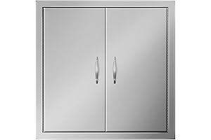 Stainless Steel Double BBQ Access Door