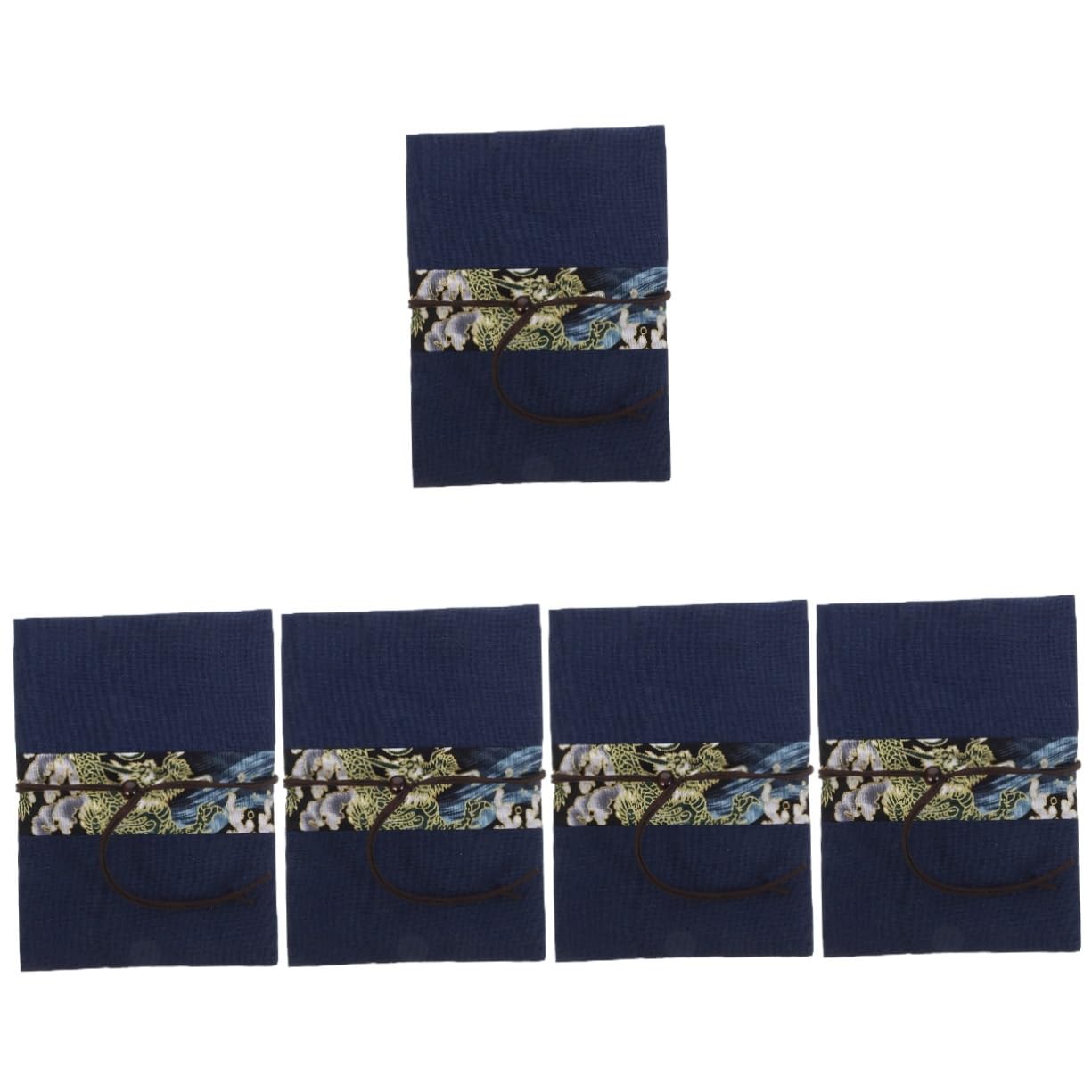 OSALADI 5 Pièces Couverture de livre en tissu protecteur décoration pochette de livre pour les amoureux des livres couverture de livre créatif pochette de livre exquise chiffon