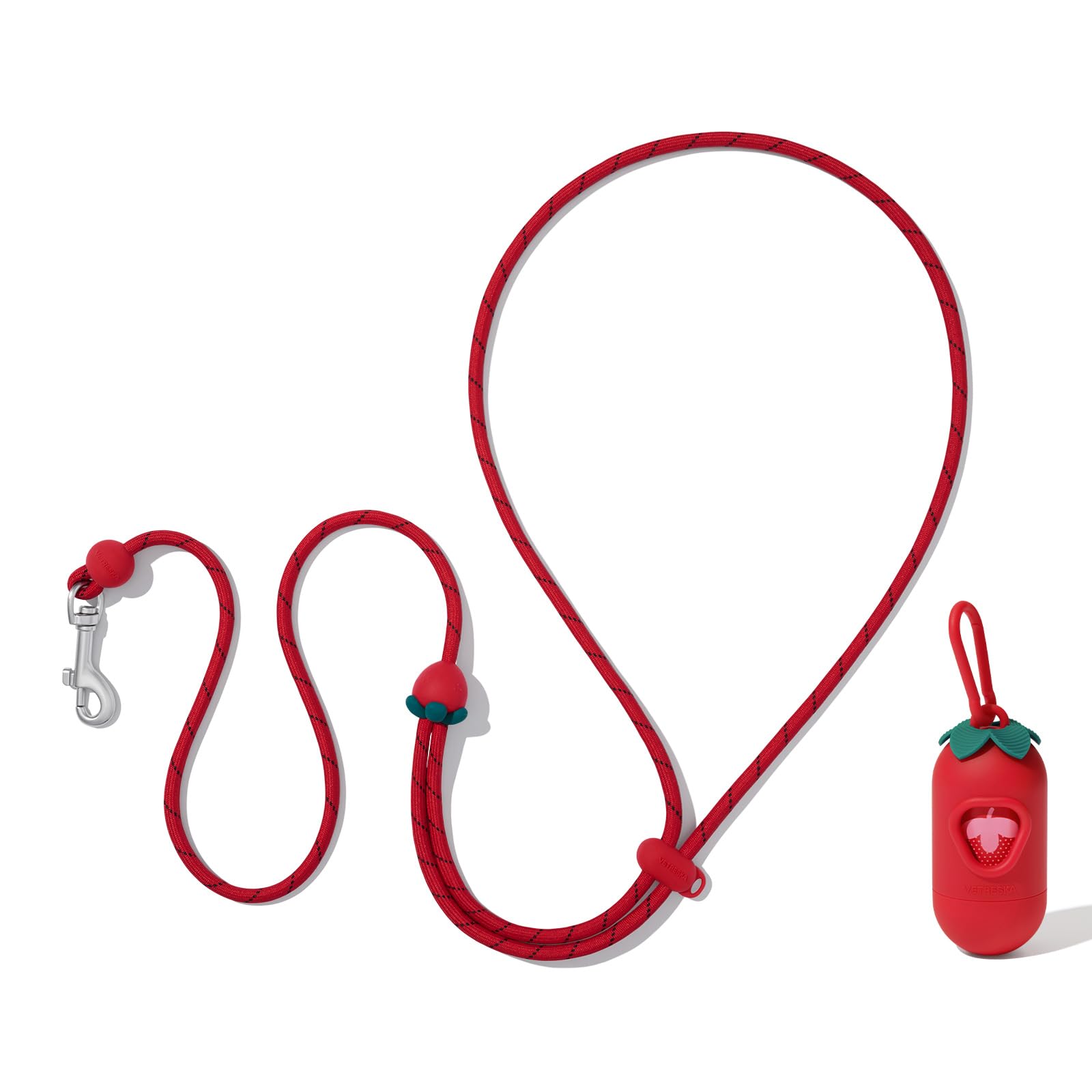 VETRESKA Crossbody Hands-Free Dog Lead with Poo Bag Dispenser