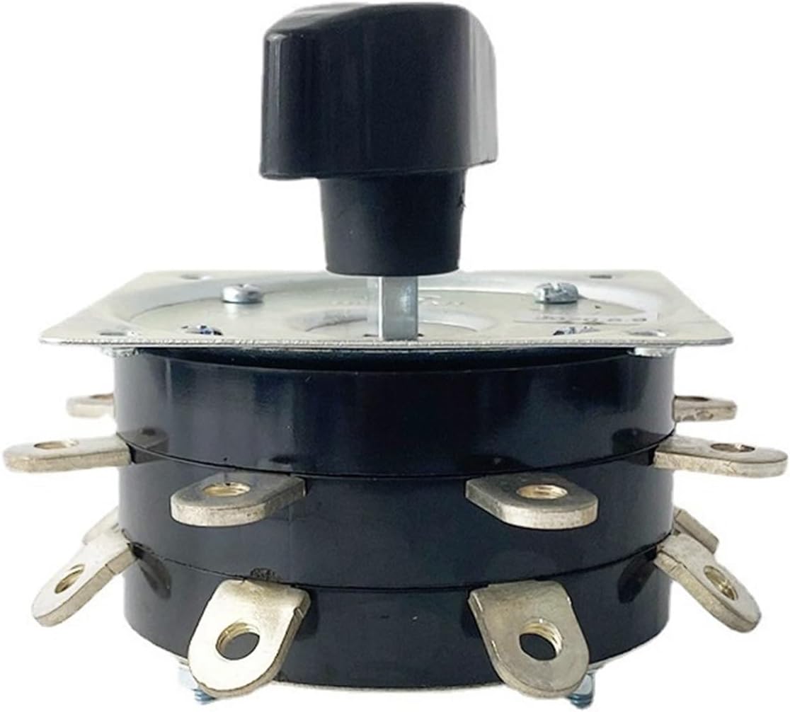 Welder Switch KDH-40/2-8 Contactor 8 Position Two Poles 16 Pins 40A for Welding Machine Rotary Copper Pin Silver-Plate