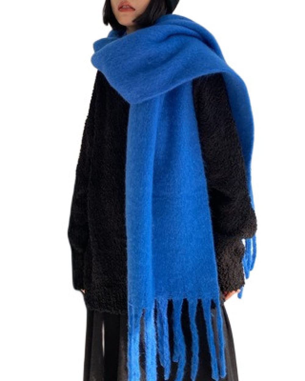 Bufanda Grande Y Gruesa A Cuadros, Bufandas De Gran Tamaño, Suave Y Grande, Lana De Cachemira, Manta Cálida De Invierno Para Mujer, A-verde