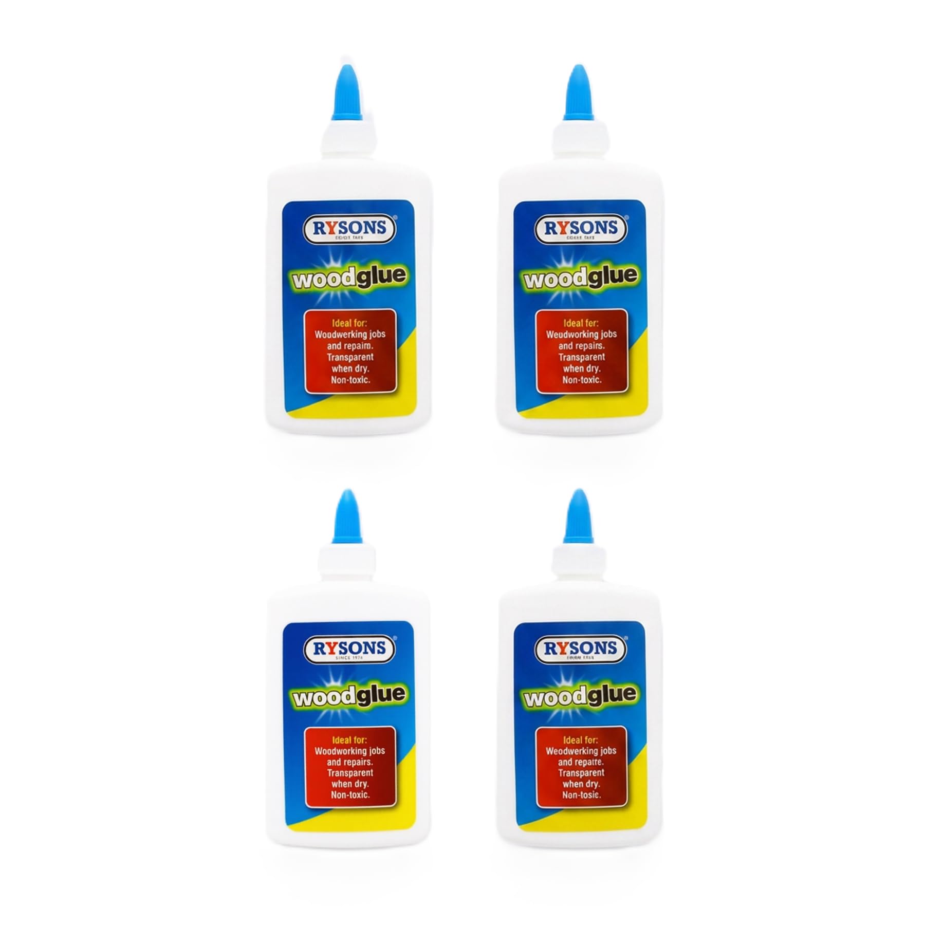A2Z Wood Glue Strong Bond Adhesive for Woodworking Repairs DIY Crafts Furniture Assembly Dries Clear Fast Setting Non Toxic Woodworking Glue Multi Pack