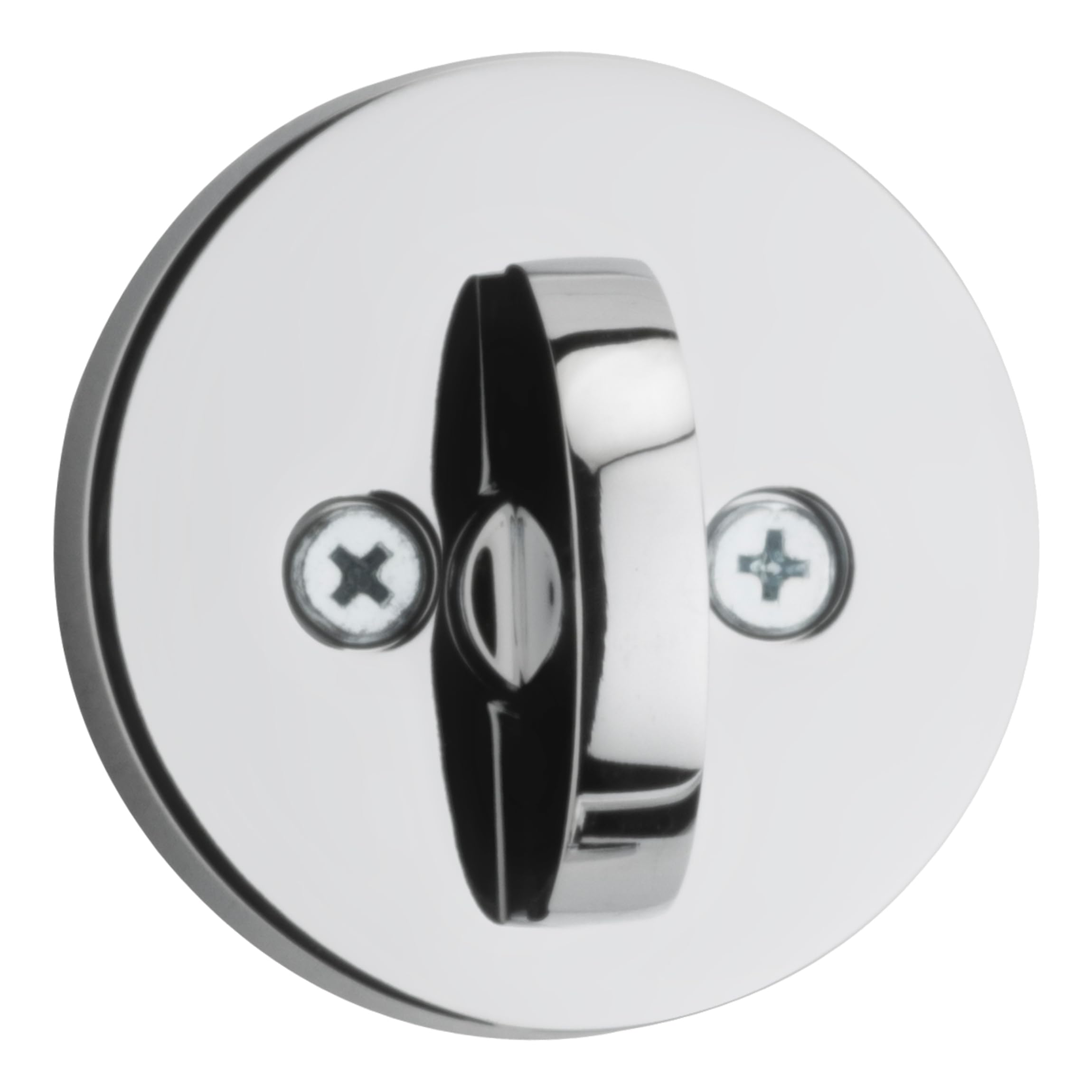 Kwikset 158 Milan Deadbolt Lock, Polished Chrome Square Exterior Keyed - View #6