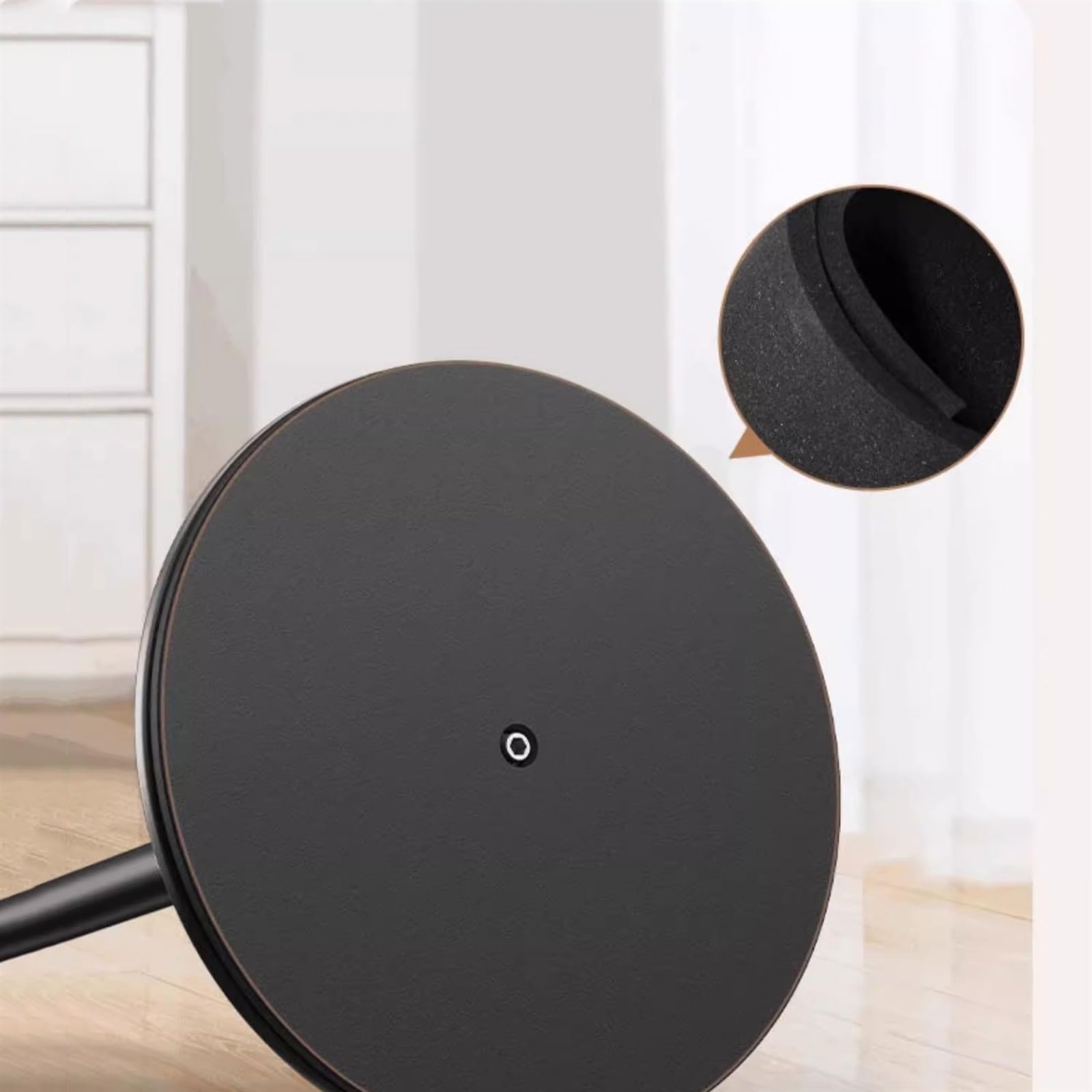 Soporte de Altavoz Soporte de Altavoz Audio pie Piso Madera Maciza Soporte Gabinete CD Envolvente(Blanco)