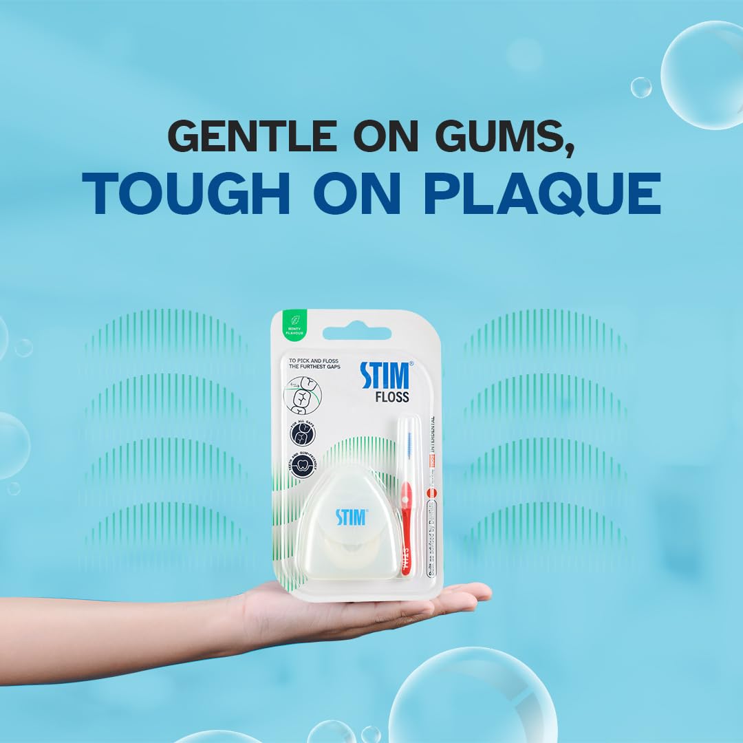 STIM Floss | Refreshing Mint Flavour | Cleans widest gaps between teeth (Pack of 3) - Image 5 thumbnail