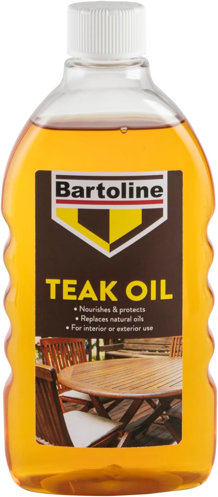 Bartoline Teak Oil 500 ml – Deep Penetrating Wood Oil for Outdoor & Indoor Furniture | Garden Furniture, Hardwood Protection & Teak Care
