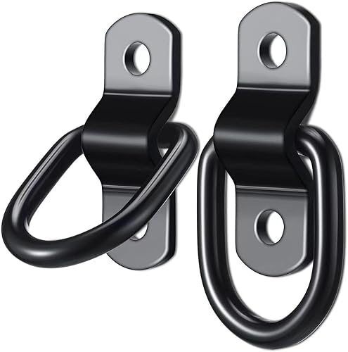 Miniatura 3 de Anillos en D de 14 de pulgada, anillo de anclaje de superficie, anillos de amarre para remolques de carga, soportes de suspensión de carga, para