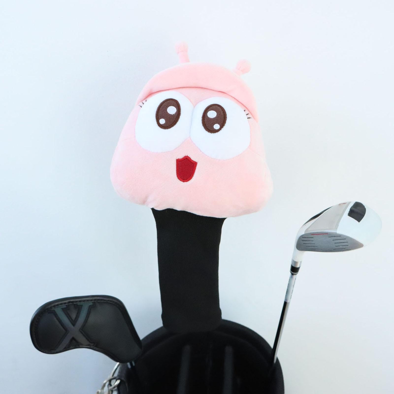 Golf Headcover Funda para Madera Cubierta Animal Peluche Tejido Protector de Cabezales Adecuado para Uso en Campo Transporte de Equipos Regalo para Ju