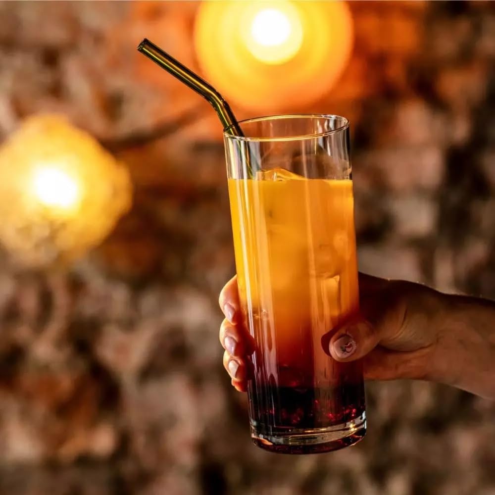 Krosno Hohe Wassersaft-Trinkgläser, 480 ml, Balance-Kollektion, Highball- und Tumbler-Kristallglas, perfekt für Restaurants und Partys, spülmaschinenfest, Geschenkidee, 6 Stück