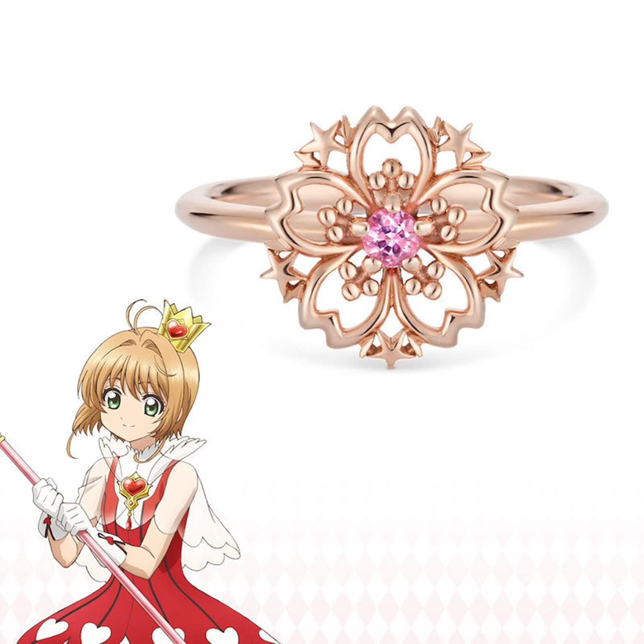 Amazon.co.jp: FENGREN カードキャプターさくら 木之本桜 指輪 リング 