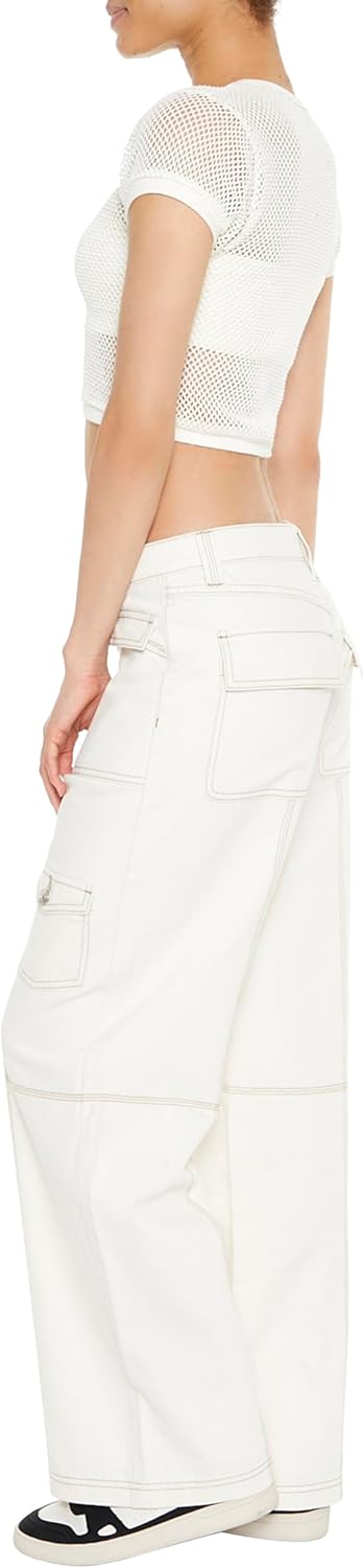 Forever 21 Womens Straight-Leg Cargo Pants - Image 4