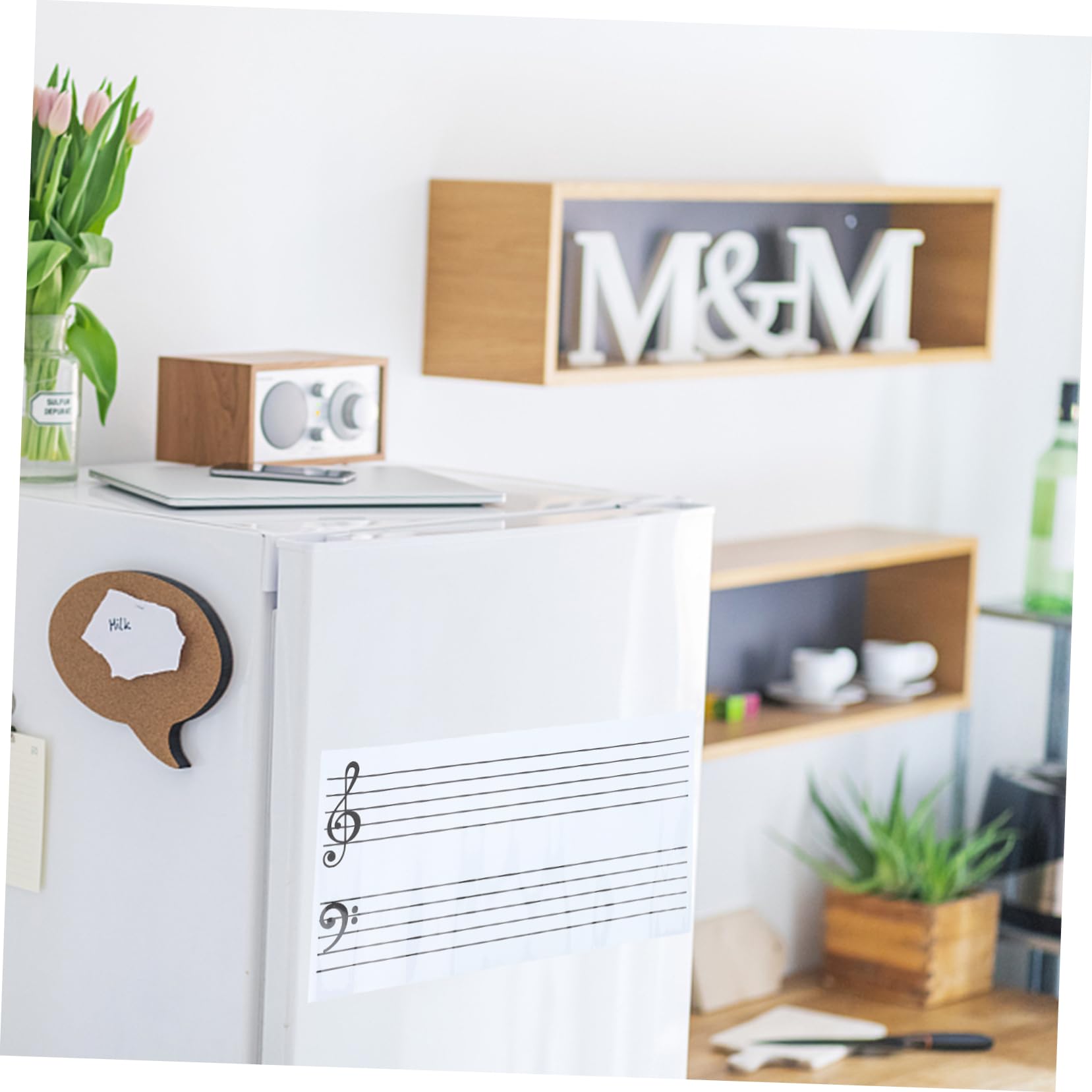 Pizarra Musical Pegatinas Magnéticas para Notas Material Educativo para Piano Diseño Escolar para Niños