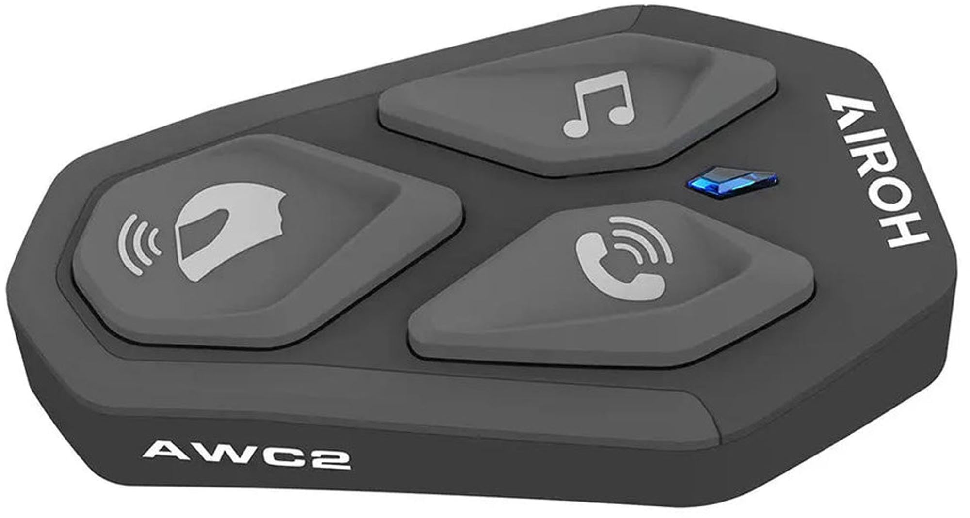 AIROH Auriculares Bluetooth inalámbricos con Sistema Communication AWC2