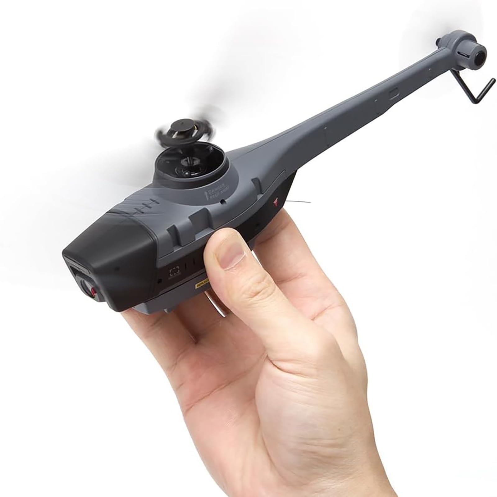 Generico Elicottero RC C128 con Telecamera 1080P | Drone Telecomandato 4CH Ricognizione Aeromobile Militare Elicottero Modello, Decollo con un Tasto - RTF