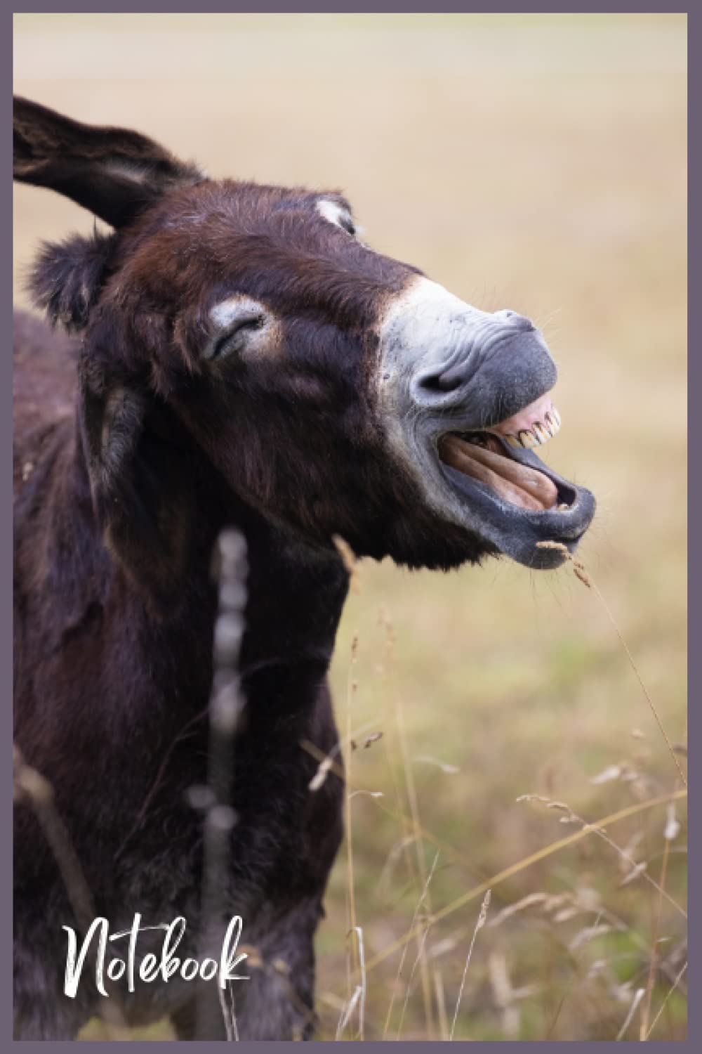 Laughing Donkey 120 page lined Notebook