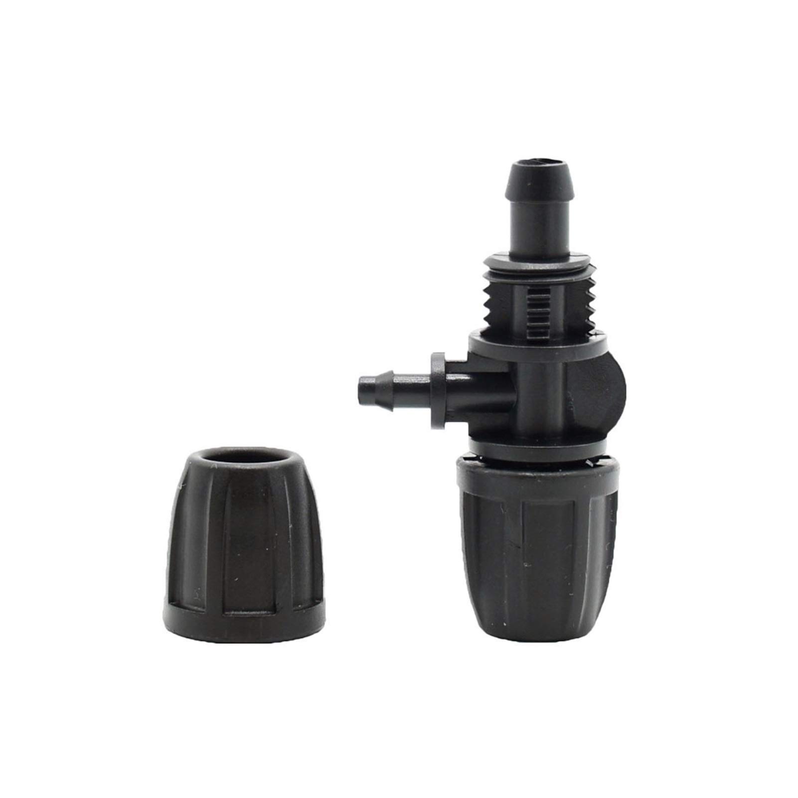 sistemas de riego riego eficaz Conector roscado de 3 vías for manguera con conector en T reductor de 8/11 a 4/7 con conector de 3/8" y 1/4" for sistema de suministro de agua.