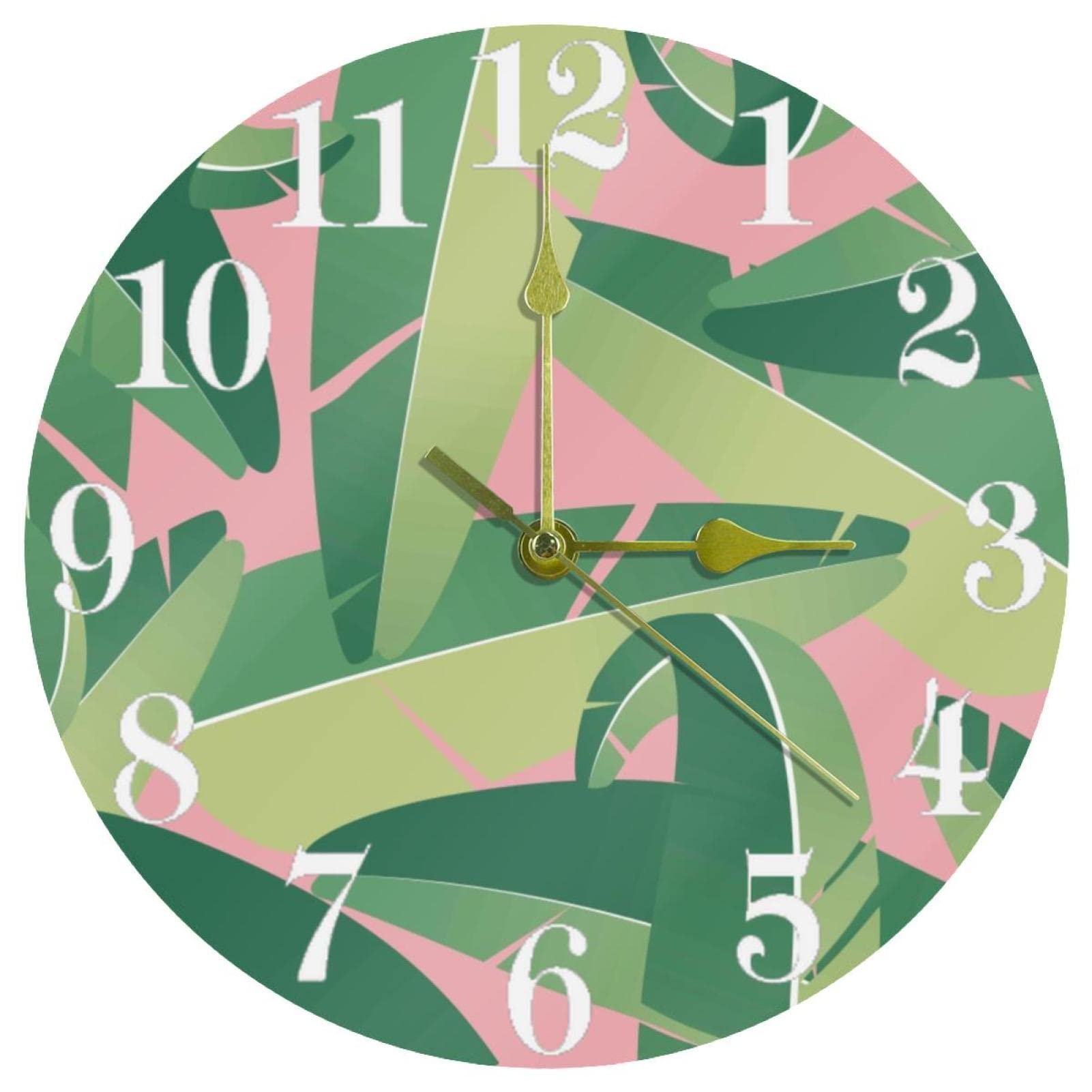 Horloge murale sans tic-tac finis les bruits de mécanisme horloge quartz tropicale