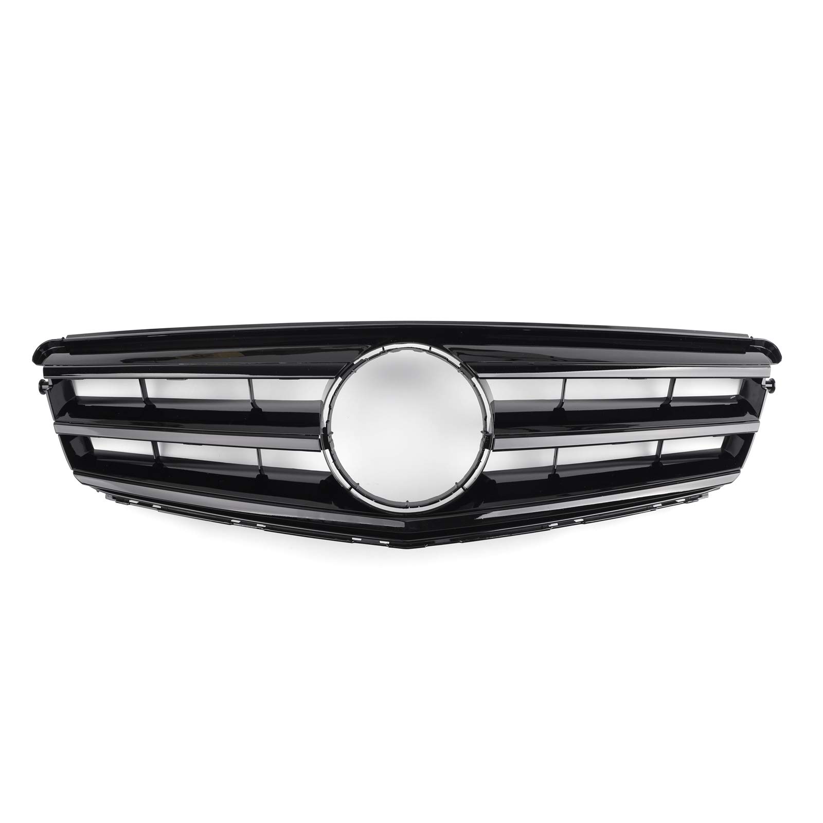 Topteng Front Grille with LED Emblem, Front Upper Grill Grille Replacement compatible with BENZ W204 C300 C350 2008-2014, NOT fit on C63 AMG