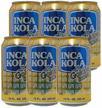 INCA KOLA Cans 12.8 fl oz 355 ml x 6 Bottles