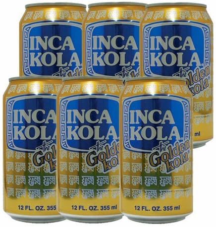INCA KOLA Cans 12.8 fl oz 355 ml x 6 Bottles