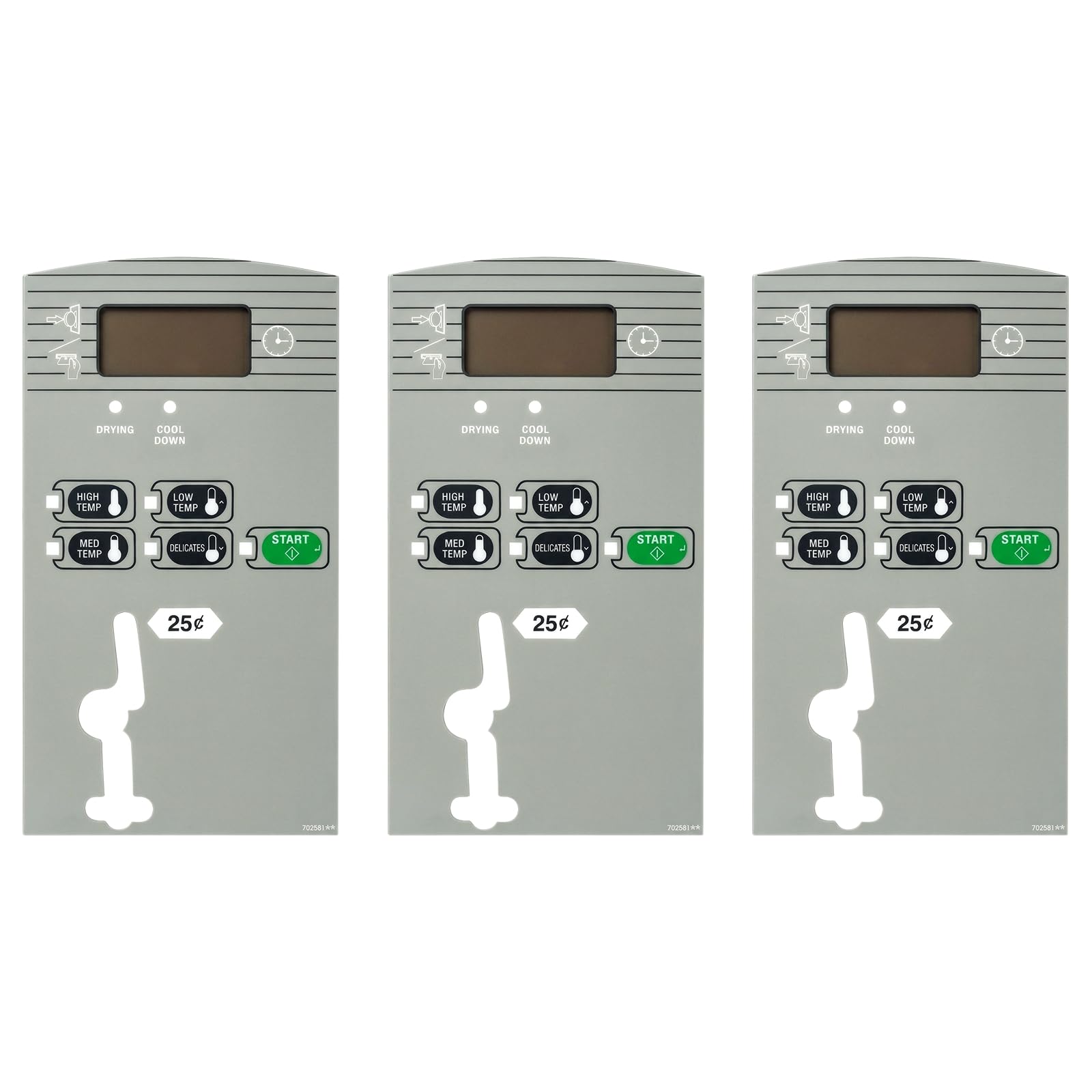 Paneles de control táctil para arreglar botonera de secadora Huebsch HTT30N 70258101 7
