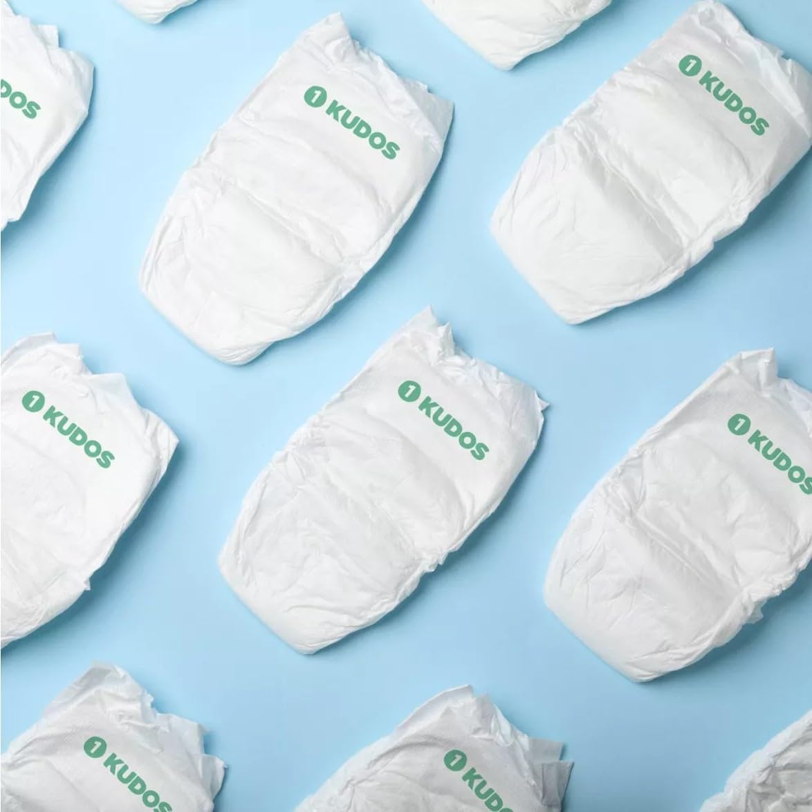 Kudos Chlorine Free Premium Diapers - 100% Cotton-Lined - Ultra Soft - Size 1-70 Count