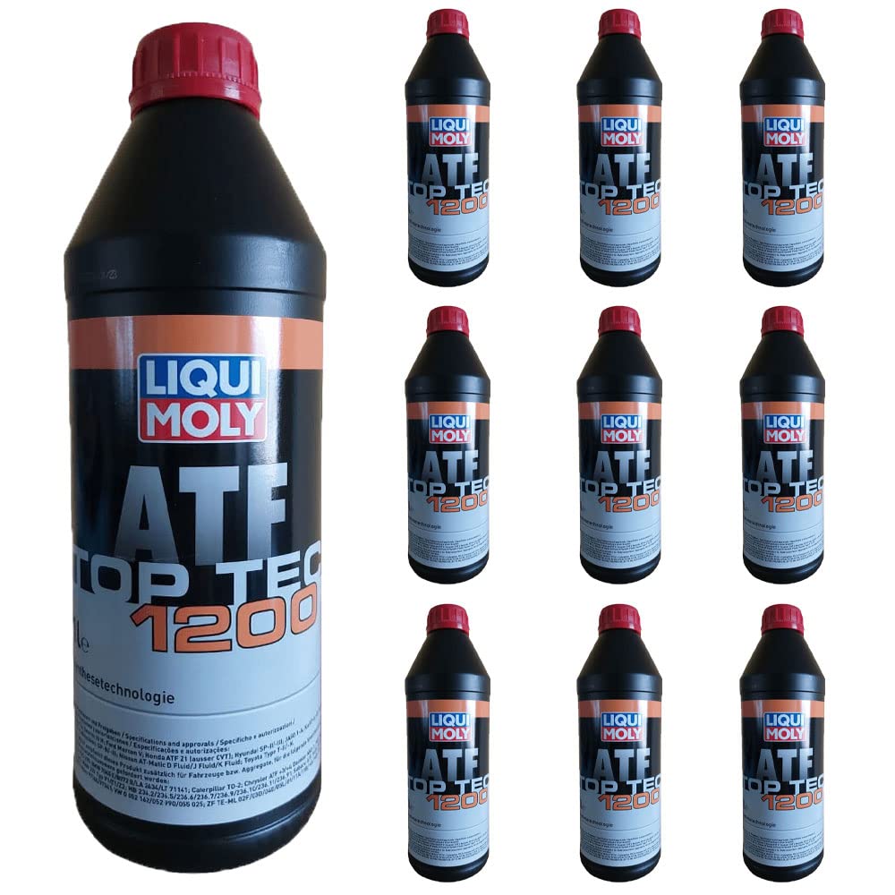 Generico LIQUI Moly 3681 Olio Trasmissione ATF per Cambio Automatico TopTec 1200 ad Alte Prestazioni. Confezione 10 Litri.