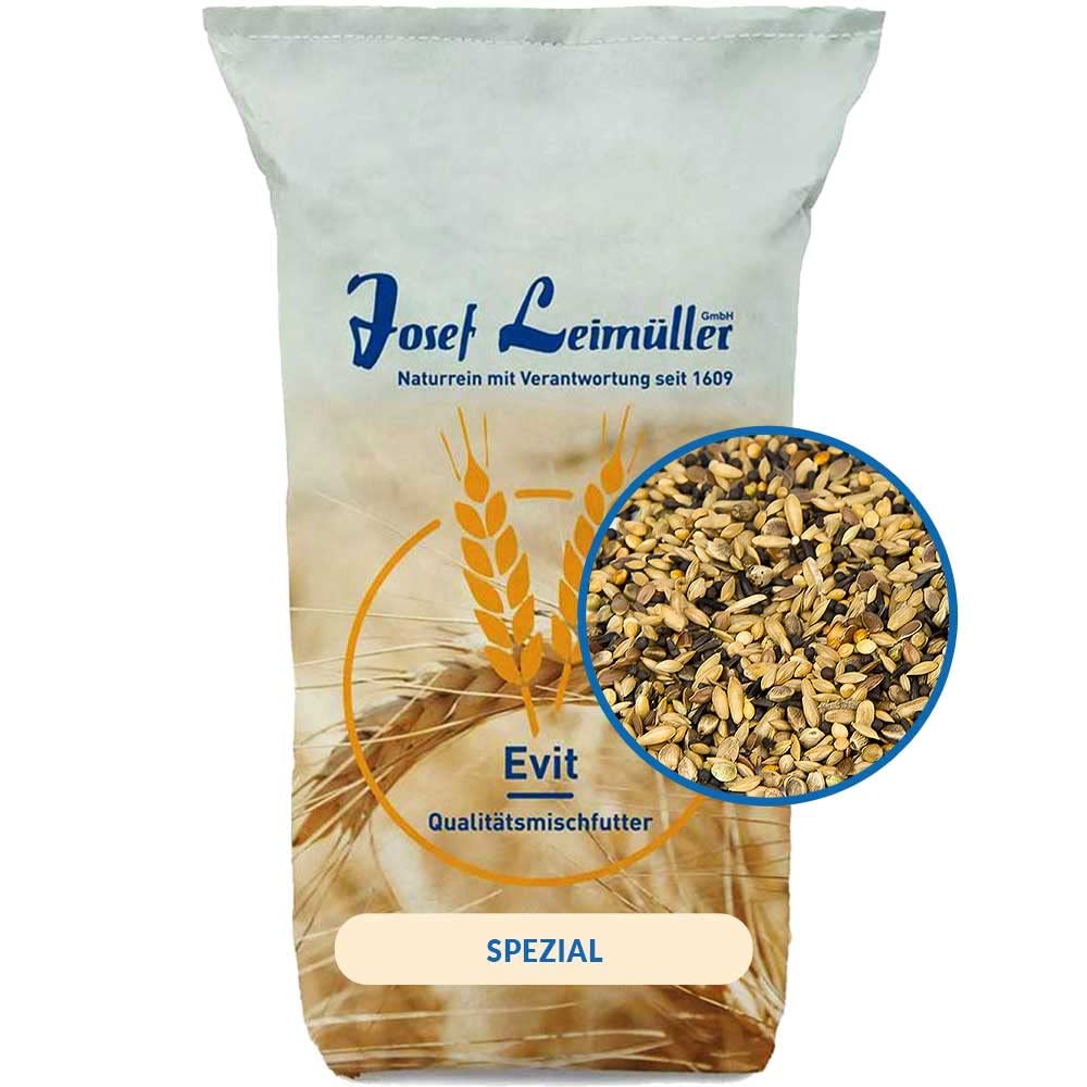 Leimüller Kanarienfutter Spezial 25 kg Kanarien Vögel Gesang Sittiche | Sämereien-Mischung, staubfrei, gentechnikfrei, ohne Zusatzstoffe, Österreich