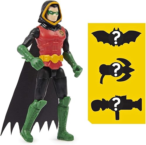Miniatura 3 de DC Spin Master - Figura de acción de Batman 2020 de Robin con capucha (Damian Wayne) de 4 pulgadas