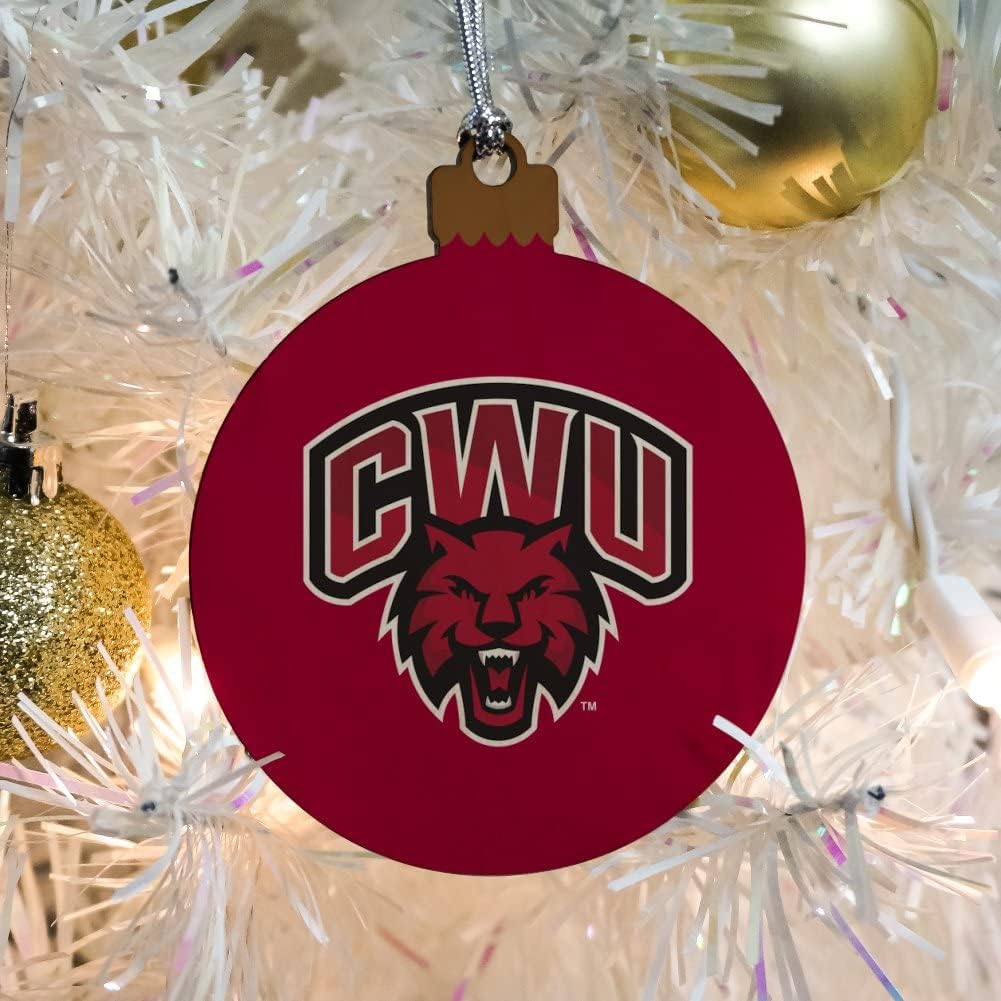 GRAPHICS & MORE Central Washington University Primary Logo Wood Christmas Tree Holiday Ornament - Image 5