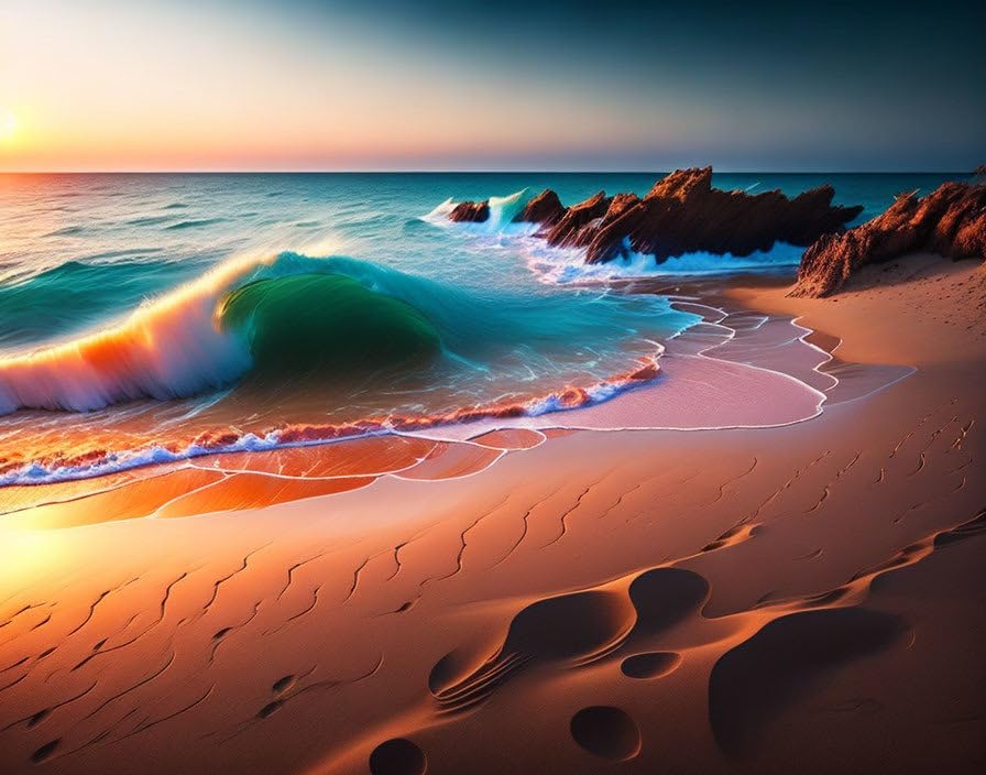 Paysage de plage sur toile SERENDIPITP 58x90 cm pour sublimer votre chambre