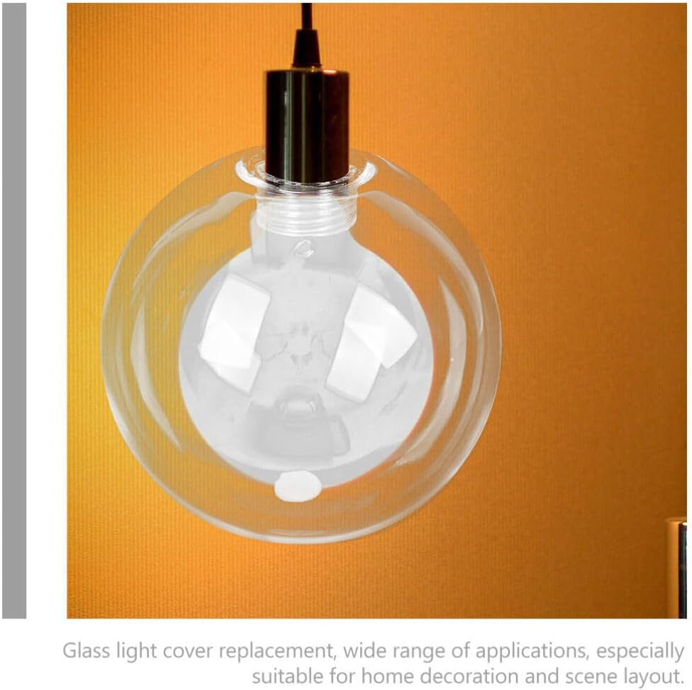 Globe Lamp Shade Glass Lamp Shade Globe Lamp Cover G9 Light Bulb Cage Guard 150mm Replacement Bubble Glass Lampshade Cover for Chandelier Wall Sconces Ceiling Lamp