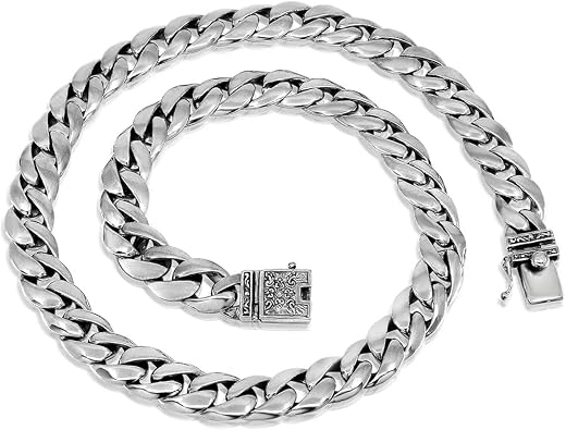 VY JEWELRY HIGH CLASS CHAIN - Solid 925 Sterling Silver Necklace for Men - Lengths 18" to 30"