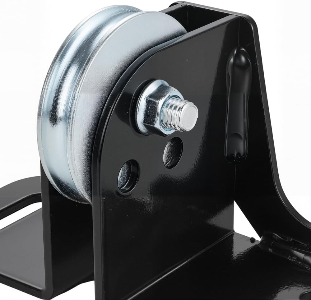 105270 Snow Plow Fairlead Pulley Kit Universal for ATV UTV Winch with 4.875" Bolt Up Pattern High Efficiency Load Reduce Snow Plow Pulley Accessories