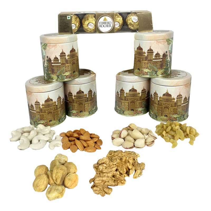 Image of NUTRI MIRACLE Nut Jar Combo - Rakhi Gift for Bhabhi Bhai
