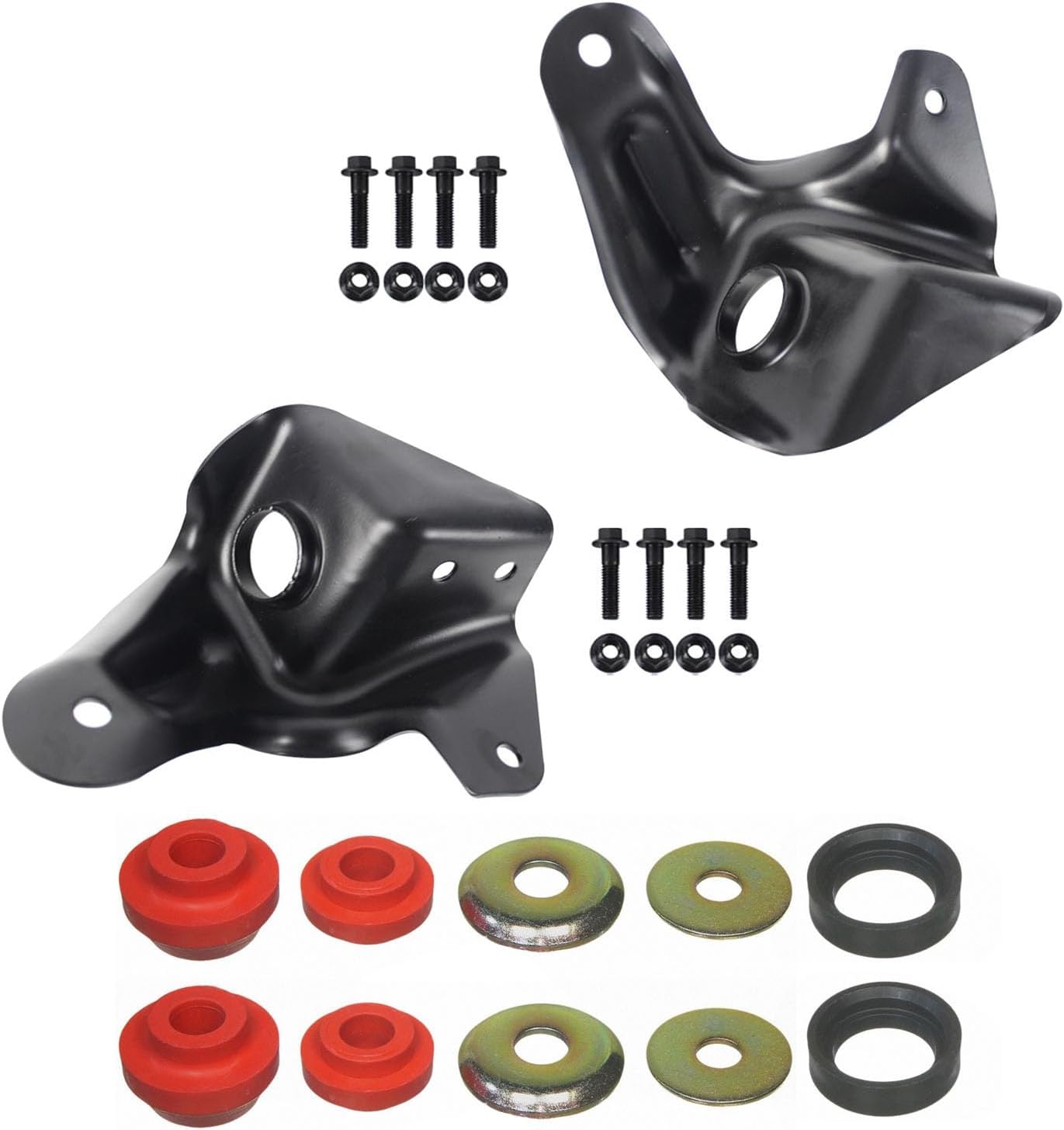 Radius Arm Bracket Set with Bushings – Fits 1980–1996 Ford Bronco F-100 F-150 F-250 F-350 2WD, Driver & Passenger Side, Replaces 523-018 & 523-020