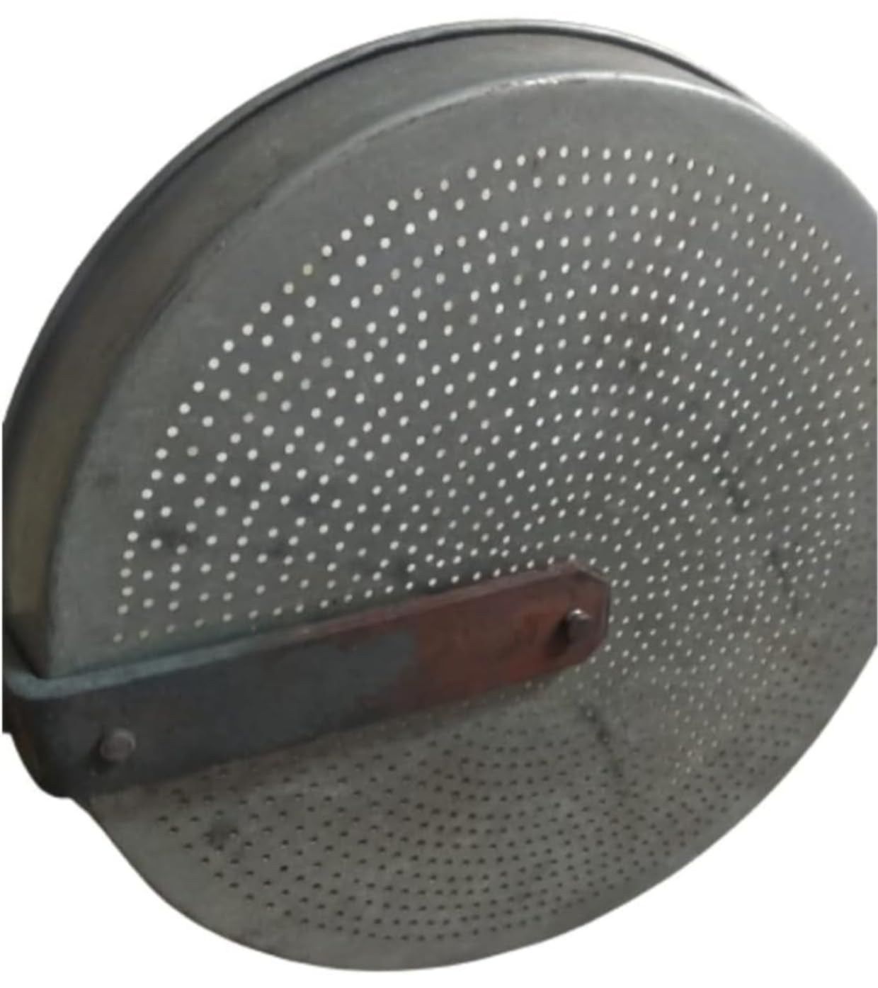 Small Home Size use motichoor laddu Iron jhara motichoor laddu Sweets jhara/Sieve Strainer Best use Home Mini Size 6x12 Original motichoor boondi Strainer Hole Size no 1 Iron Utensils 1pc 4