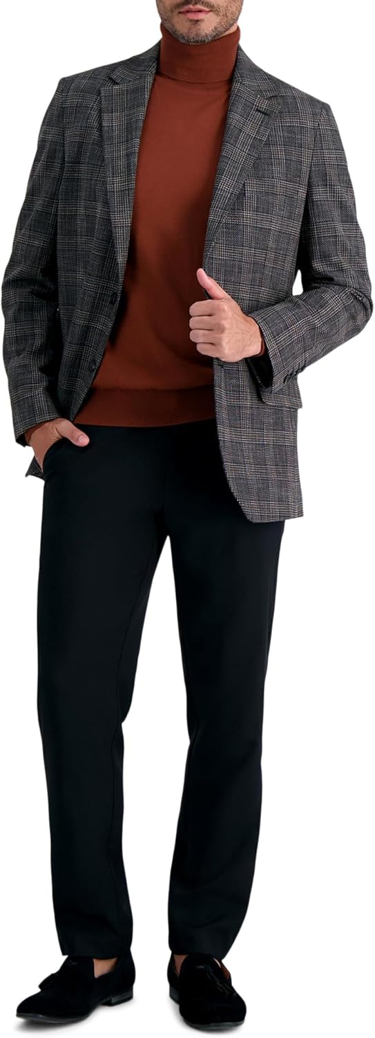 Haggar Mens Men's Jmh Premium Stretch Tailored Fit Subtle Pattern Sport Coats - Image 3