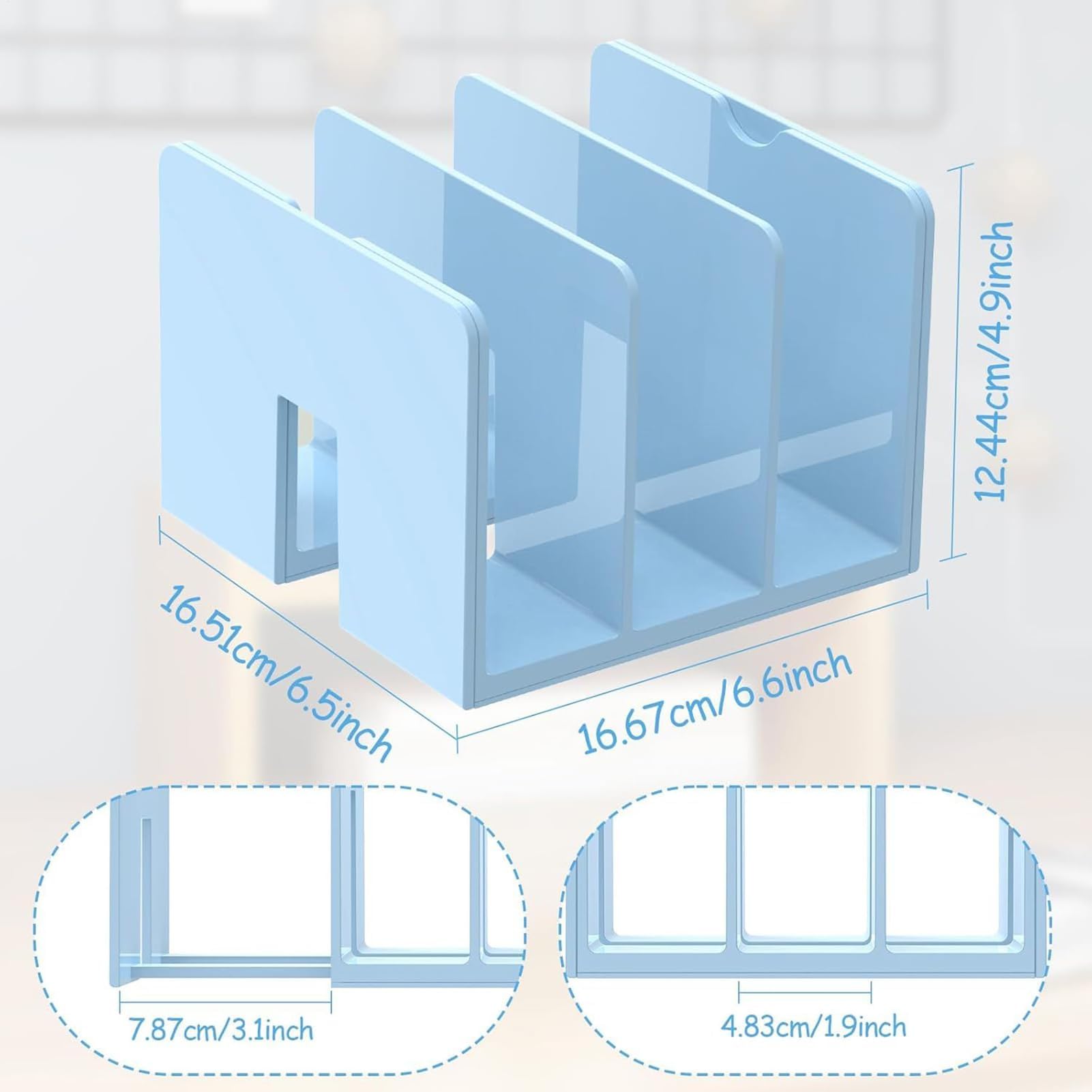 Erweiterbarer Aktenhalter mit 5 Fächern, für Dokumente, Klassenzimmer und Büro, Papiersortierer, Briefablage für Schüler und Lehrer, Schreibtischzubehör, platzsparende Lösung