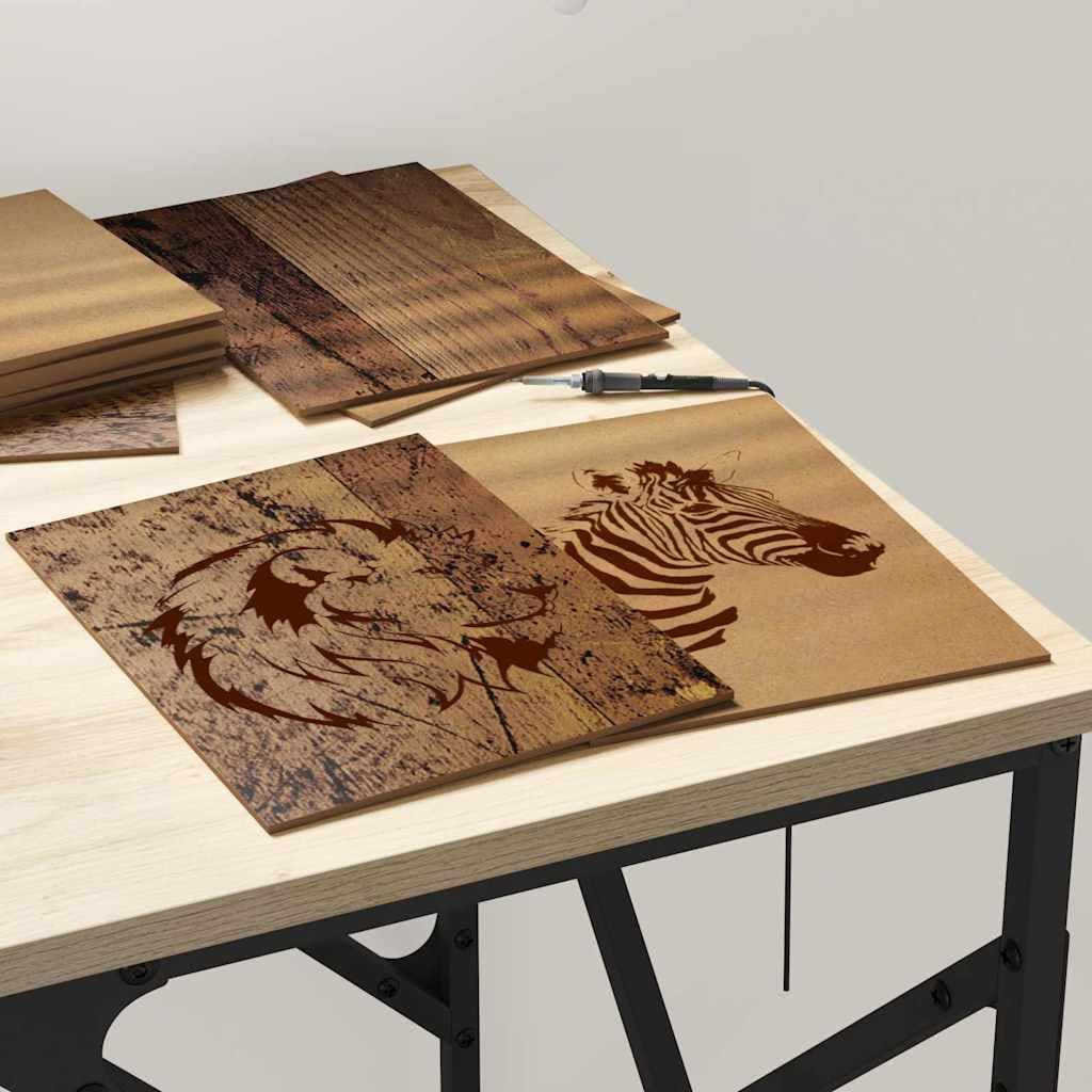 Dekoplatten 150er Pack 15 x 21 x 0,27 cm Holzwerkstoff | Glatte Oberflaeche, leicht schneidbar, vielseitig fuer Bastelprojekte, pflegeleicht mit feuchtem Tuch