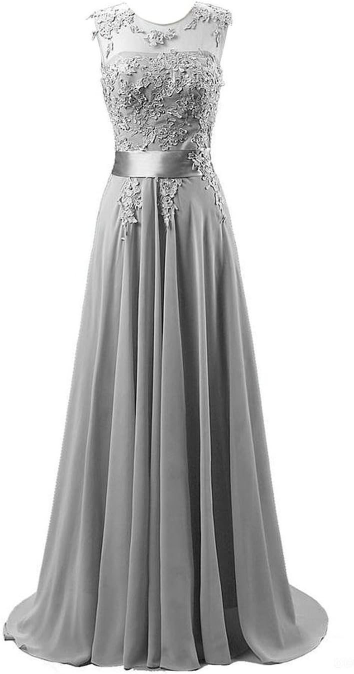 Edaier Women's Beaded Chiffon Evening Dresses