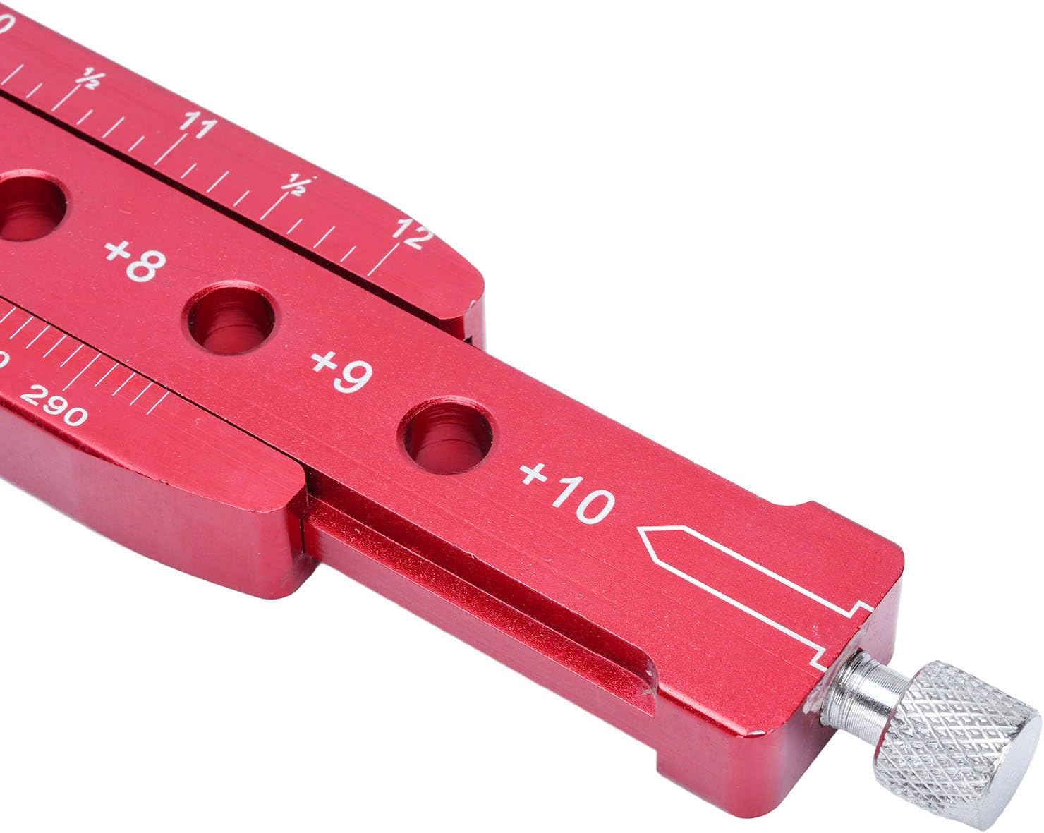 WALFRONT Woodworking Compass Scriber, Aluminum Alloy Circular Drawing Tool with Metric and Imperial Markings, for Woodworking Metalworking Decorative Design Industrial Drafting