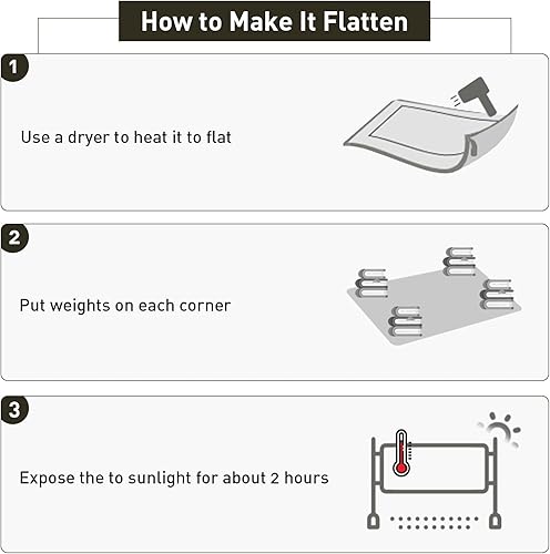 Miniatura 51 de Tapete de plástico transparente para debajo de la mesa de comedor, 4 pies, redondo, antideslizante, impermeable, alfombra de vinilo para el hogar