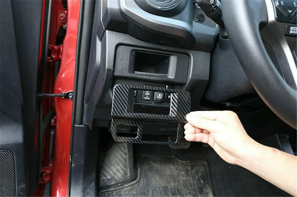 ERIDANUS Auto Accessories Fit for Toyota Tacoma 2023 2022 2021 2020 2019 2018 2017 2016 Fog Light Switch Button Cover Trim (Carbon Fiber) ABS 1 PC