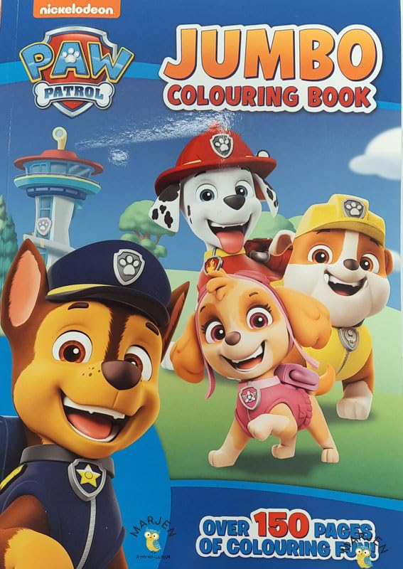 Marjen Paw Patrol Activity Set 4, Including Jumbo Colouring Book, Sticker Book - Image 3