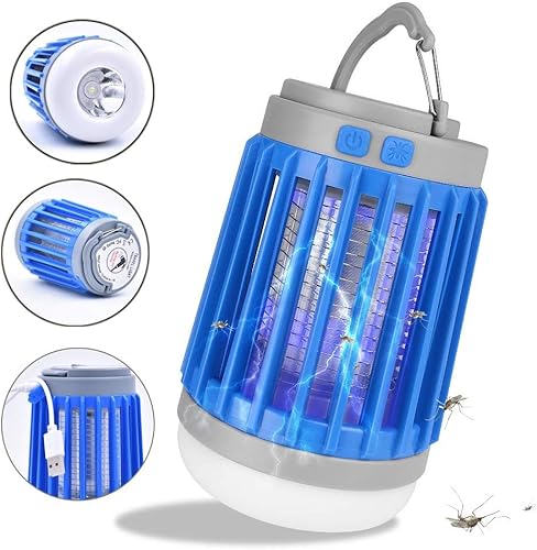 Miniatura 5 de Essen Guard Exterminador de insectos para interiores y exteriores, linterna LED para tienda de campaña, luz de emergencia SOS, trampa para