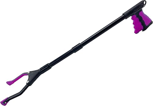 Miniatura 9 de Herramienta de recogida portátil de acero de 26 pulgadas, punta magnética de agarre fuerte para estantes de almacenamiento ligero de Luxet